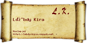 Lábdy Kira névjegykártya